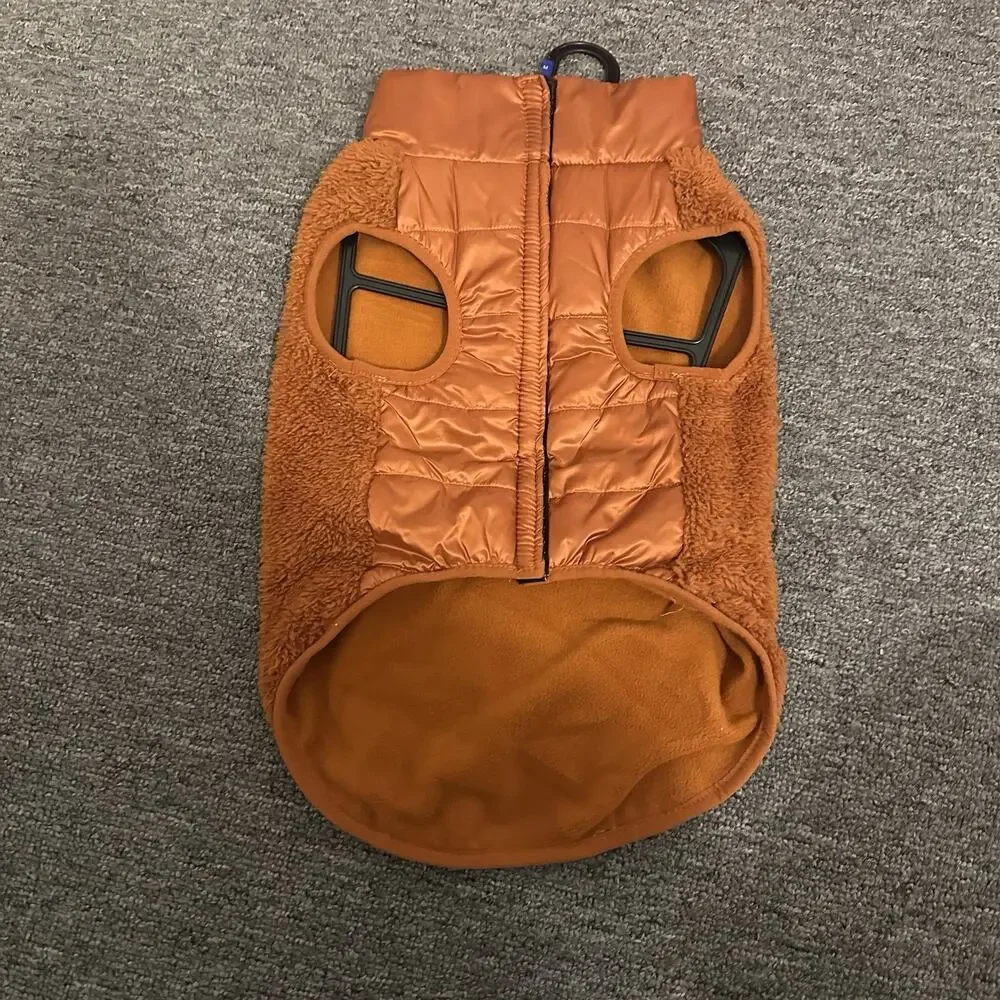 Berkshire Pet Polartec Puffer Dog Coat Medium Orange